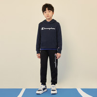 【明星同款】Champion儿童装25春季红色男女童连帽卫衣外套 浅灰色