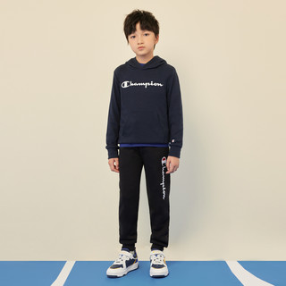 【明星同款】Champion儿童装25春季红色男女童连帽卫衣外套 浅灰色