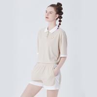 【休闲POLO领】华夫格时尚短款女士睡衣夏季薄款家居服套装