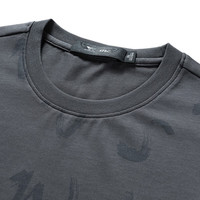 七匹狼（SEPTWOLVES）短袖t恤男夏季男士冰丝休闲宽松透气圆领短t打底衫男装上衣服 003(中灰) 195/108A(5XL)