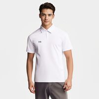 UA安德玛 UNDER ARMOUR POLO短袖高尔夫休闲商务白色运动透气训练翻领T恤