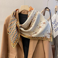 淑咪丽 女士真丝围巾 桑蚕丝丝巾披肩 90*90