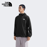 北面 男款凉感防晒衣Sun ChaseUPF50户外多效衣25春夏87VY KX7/黑色 2XL