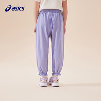 asics亚瑟士童装2025年夏季运动裤收口弹性梭织长裤男女小童 6000紫色 120