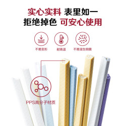 1号会员店 马卡龙合金分餐筷 12双装pps