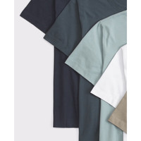 ABERCROMBIE & FITCH男装 25夏季新款5件组合装经典小麋鹿舒适短袖T恤KI124-5008