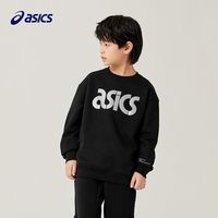 ASICS/亚瑟士童装冬季男女儿童中大童圆领印花休闲卫衣LOGO款