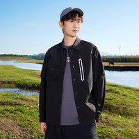 361防晒衬衫男2025夏季防晒衣男长袖可拆卸外套防泼水短袖 4XL