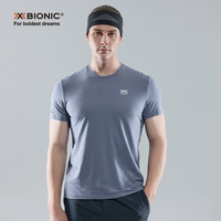 XBIONIC蜂鸟短袖T恤男休闲运动t恤透气夏季跑步户外防晒透气凉感 莫诺波利灰 XS (<115斤) XS(<115斤)
