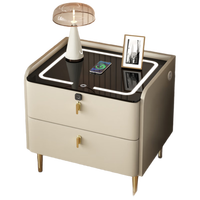 千禧华府智能床头柜多功能无线充电储物柜卧室轻奢床边收纳柜