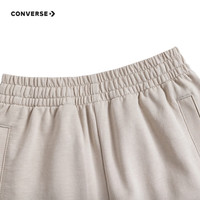 Converse匡威儿童装短裤季薄款男女大童运动裤子外穿五分裤 羽毛灰咖 100 /50 【身高92-98cm】