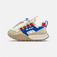 Kappa Kids背靠背卡帕儿童运动鞋男秋季舒适轻便低帮跑步鞋四季款 米宝蓝 34