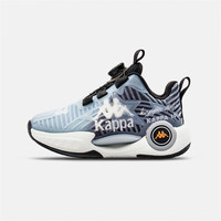Kappa Kids背靠背卡帕童鞋秋季运动鞋男轻便透气防滑耐磨跑步鞋 黑灰 37
