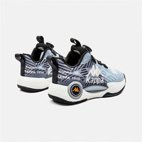 Kappa Kids背靠背卡帕童鞋秋季运动鞋男轻便透气防滑耐磨跑步鞋 黑灰 40