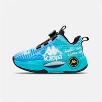 Kappa Kids背靠背卡帕童鞋秋季运动鞋男轻便透气防滑耐磨跑步鞋 蓝色 34