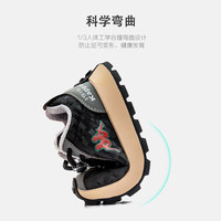 Kappa Kids卡帕童鞋冬季新款儿童时尚加绒百搭跑步鞋轻便德训鞋