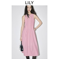 丽来 LILY 度假风垂感易打理收腰休闲无袖吊带裙A字连衣裙女