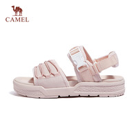 骆驼(CAMEL)一字带厚底户外沙滩鞋女外穿休闲运动凉鞋女 L24M162668