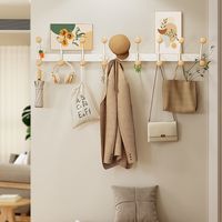唯妮美 vinme 挂衣架墙上壁挂门后挂衣钩免打孔衣帽架玄关墙壁式卧室包帽置物架