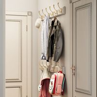 唯妮美 vinme 挂衣架壁挂墙上挂衣服架打孔北欧挂衣钩衣帽架进户门高档家用大钩