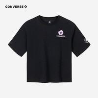 Converse【冰氧吧】匡威T恤男童圆领t恤童装宽松短袖女童半袖套头凉感上衣 【建议身高140-152cm】