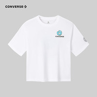 匡威(Converse)【冰氧吧】匡威T恤男童圆领t恤童装宽松短袖女童半袖套头凉感上衣 【建议身高140-152cm】