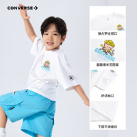 Converse匡威童装男童短袖T恤2025夏季新款半袖上衣休闲印花宽松凉感短袖 【建议身高152-158cm】