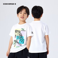 Converse匡威童装男童短袖T恤2025夏季新款印花宽松中大童半袖衫亲肤上衣 【建议身高140-152cm】