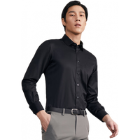 雅戈尔（YOUNGOR）长袖衬衫男素色DP免烫衬衫全棉面料舒适透气平整抗皱易打理 素色