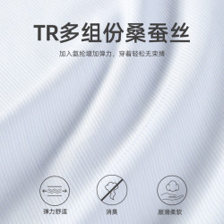 雅戈尔 长袖衬衫男装衬含桑蚕丝衬衫柔软舒适凉感消臭功能衬衫2025 蓝色条子VLZS114818HJY 39 （170/88Y）