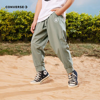 匡威（Converse）匡威童装儿童夏季长裤男童裤子防蚊裤中大童运动裤薄款速干裤 正黑色 110 /50 【身高98-104cm】