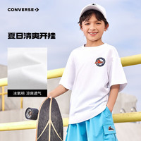 Converse匡威童装男童短袖T恤2025夏季新款中大童圆领宽松半袖女童凉感t恤 【建议身高140-152cm】