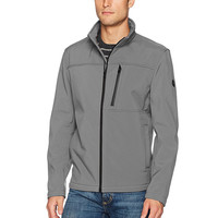 Calvin Klein/凯文克莱夹克CK男士秋冬休闲防风防水薄绒保暖外套 ri1 深蓝色 S