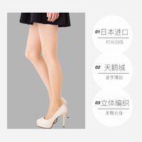 ATSUGI/厚木春夏新天鹅绒薄款丝袜伝线连裤袜袜子性感