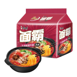 康师傅 方便面 面霸煮面牛油麻辣火锅 121g*5 五连包