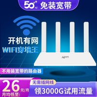 蒙旭 UNDEFINED 移动5G无线路由器家用山区免装宽带千兆无线上网wifi6穿墙宿舍