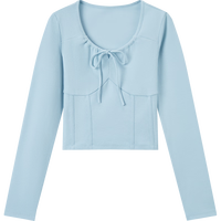 Semir/森马 蝴蝶结 女士针织衫