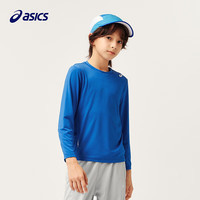 asics亚瑟士童装秋季新款男女童运动休闲长袖百搭针织T恤