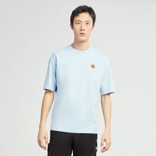 探路者春夏男女短袖T恤户外休闲运动衣圆领印花棉感透气吸汗TAJJ