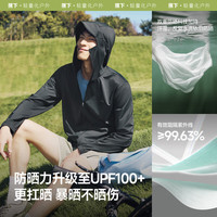 蕉下 冰丝防晒衣服男外套防紫外线凉感透气户外钓鱼AL936 浅炭灰 2XL