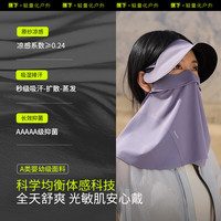 蕉下（beneunder）防暴晒脸基尼女帽檐全脸防晒面罩防晒口罩钛石灰