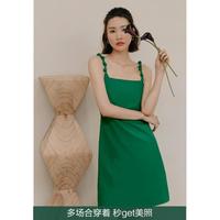 裙子露背显瘦连衣裙女夏高级感吊带裙小个子短裙沙滩裙海边度假