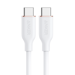 Anker 240W超快充 双type-c数据线  硅胶 白色 Type-C USB-A 240W 5A