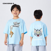 匡威(Converse)【猫和老鼠系列】匡威童装男童短袖T恤夏季新款卡通宽松凉感短t恤 【建议身高152-158cm】