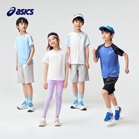 asics亚瑟士童装春夏季男女童吸湿速干柔软舒适插肩短袖T恤 65F白粉 170 cm