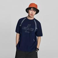 Lee/李 联名 男士短袖T恤 深蓝色