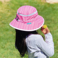 SUNDAY AFTERNOONSSundayAfternoons婴儿童渔夫帽卡通可爱透气防晒遮阳便携可折叠 粉条纹 儿童 S码