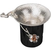 容山堂 锡茶漏茶托架套装 泡茶过滤器公道茶叶滤网功夫茶具配件