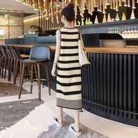 丝柏舍 SPECIAL休闲裙子2025夏装新款女装慵懒风条纹连衣裙