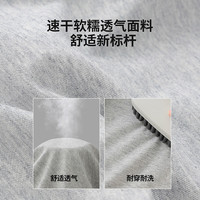 迪士尼（Disney）女童速干长裤夏季2024童装儿童运动撞色防蚊裤宝宝裤子薄款 浅麻灰-男童【长裤】 160